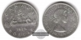 Kanada, 1 Dollar 1959  Kanu  FM-Frankfurt   Feinsilber: 18,66g