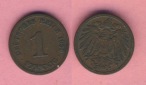 Kaiserreich 1 Pfennig 1900 A