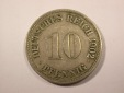 H15 KR  10 Pfennig 1902 G in ss   Originalbilder