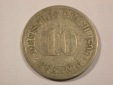 H15 KR  10 Pfennig 1898 G in s+ Originalbilder