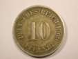 H15 KR  10 Pfennig 1909 F in ss, Rdf.   Originalbilder