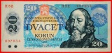 * COMENIUS (1592-1670): TSCHECHOSLOWAKEI ★ 20 KRONEN 1988 WE...