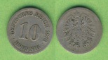 Kaiserreich 10 Pfennig 1876 B