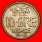 * HONIGBIENE (1958-1973): NORWEGEN★10 OERE 1961 uSTG STEMPEL...