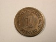 H17  KR  1 Pfennig  1907 E in  ss+   Originalbilder