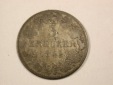 H17  Württemberg  3 Kreuzer 1842 in s-ss   Originalbilder