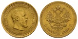 5,81 g Feingold. Zar Alexander (1881 - 1894)