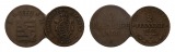 Altdeutschland; 2 Kleinmünzen 1856 /1869