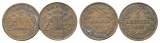 Altdeutschland; 2 Kleinmünzen 1863 / 1869