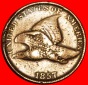 * FLIEGENDER ADLER (1856-1858): USA ★ 1 CENT 1857 UNGEWÖHNL...