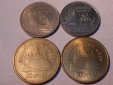 M.2.Thailand, 4er Lot, 1 Baht 1992 und 1994 sowie 2 Baht 2013 ...