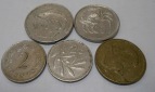 M.34.Malta, 5er Lot,1 Cent 1991, 2 Cent 1982+1993, 5 Cent 1986...