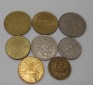 M.36.Griechenland, 8er Lot, 1 Drachmen 1976, 2 Drachmen 1976, ...