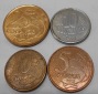 M.39.Brasilien, 4er Lot, 5 Centavos 2013, 10 Centavos 1994+200...