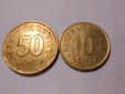 M.49.Estland, 2er Lot, 10 Senti 1994, 50 Senti 1992