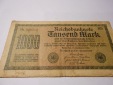 Banknote (12) Deutsches Reich, Weimarer Republik, 1000 MARK 19...