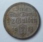 Danzig 1/2 Gulden 1923 Segelschiff Kogge