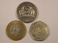 H19 Mauritius  3 Münzen verschieden 2000-2012  Originalbilder