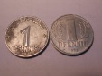 e.24 DDR-2erLot 1Pf 1949 E, 1Pf 1975A