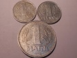 e.29 DDR-3erLot 1Pf 1975A, 1Pf 1982A, 1 Mark 1978A