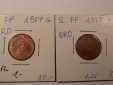 I1  BRD  2 Pfennig 1987 F und G  2 Stück in vz oder besser Or...