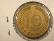 I1  BRD  10 Pfennig 1950 J in vz  Originalbilder