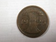 I3  Weimar  2 Reichspfennig  1925 F in ss  Originalbilder