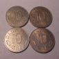 e.95 Dänemark 4er Lot 10 Öre 1973 1983 1985 1987