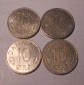 e.101 Dänemark 4er Lot 10 Öre 1978 1979 1980 1981