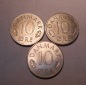 e.109 Dänemark 3er Lot 10 Öre 1973 1974 1975