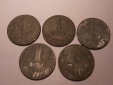 e.111 Dänemark 5er Lot 1 Öre 1944? 1960 1966 1967 196?