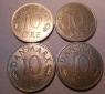 e.118 Dänemark 4er Lot 5 Öre 1973 1974 1978 1979