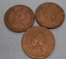 TK7 Großbritannien 3er Lot, 1 New Penny Elizabeth II. 1971 19...