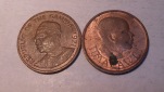 TK17 Gambia/Malawi 2er Lot, 1 Butut 1971, 1 Tambala 1971