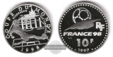 Frankreich,  10 Francs 1997  FIFA-WM  FM-Frankfurt  Feinsilber...