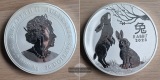 Australien  30 Dollar 2023 Lunar II Hase  FM-Frankfurt  Feinsi...