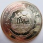 Liberia, 5 Dollar 2001, Einführung des Euro, 40 mm, 26,6 g, C...