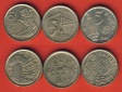 Spanien 3x verschiedene 5 Pesetas 1993 + 1995 + 1997