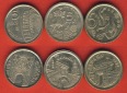 Spanien 3x verschiedene 5 Pesetas 1994 + 1996 + 1999