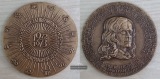     Deutschland Neuhjahr Medaille 1973 Bronze Chamisso Adelbert (1781-1839) Pforzheim