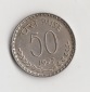 50 Paise Indien 1977 mit Raute unter der Jahrezahl   (N146)