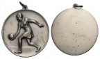 Medaille o.J.; versilberte Bronze ; Ø 50 mm; 50 g; einseitig;...