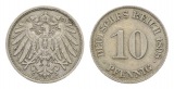 Kaiserreich; 10 Pfgennig 1898