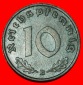 * DRITTES REICH (1933-1945):DEUTSCHLAND★10 REICHSPFENNIG 194...