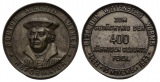 Medaille 1833; Eisen; Henkelspur; Martin Luther; 400 jähr. Ge...