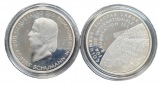 Deutschland Konvolut 2 x 10 Euro Münzen in 925 Silber in Poli...