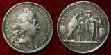 PERFUGIUM REGIBUS Silber Medaille Frankreich 1689 Extremal Sel...