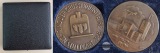 Deutschland  1957 - Bronze  Medaille - Stuttgarter Bahnhofsgeb...