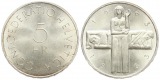 Schweiz: 5 Franken 1963 auf das Rote Kreuz, 15 gr. 835 er Silb...