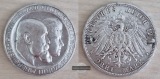 Dt. Kaiserreich. Württemberg, Wilhelm II. 3 Mark 1911 F Silb....